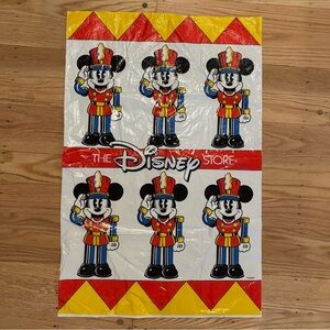 The Disney Store Mickey Mouse Nutcracker Christmas Large Plastic Gift Bag 23x36
